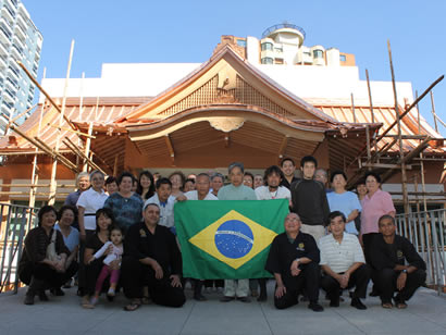 ブラジル中央寺院　大屋根建設